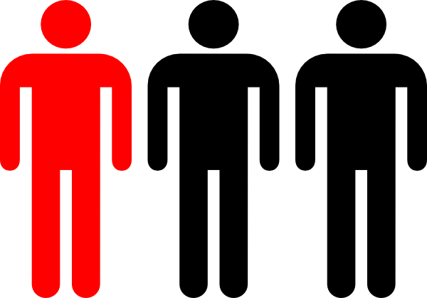 How To Set Use Guys Standing Around Icon Png - Bathroom Symbol (600x419)