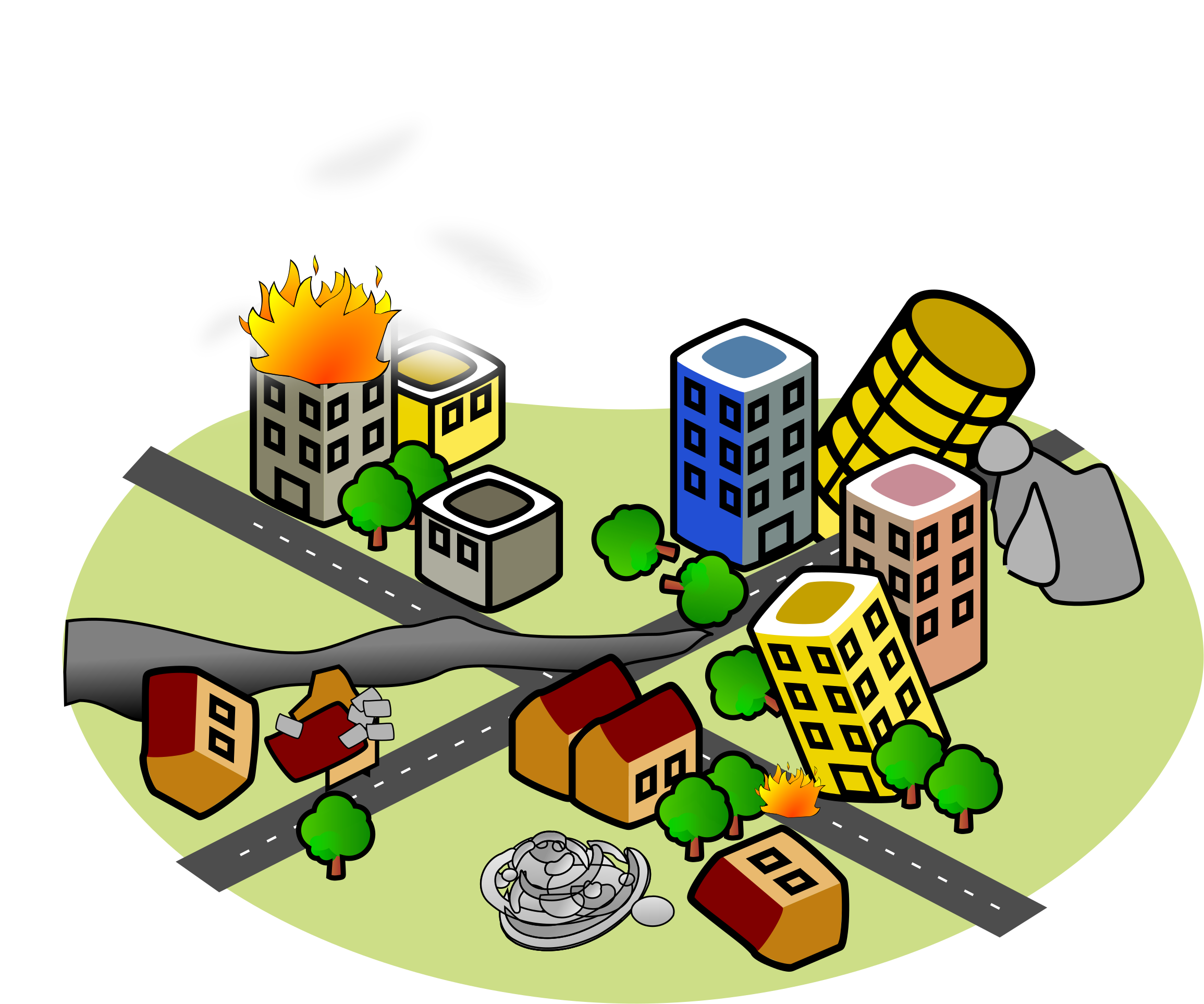 Medium Image - Earthquake Clipart Png (2400x2009)