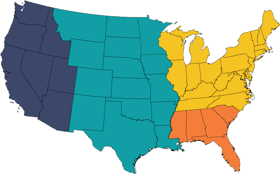Blank United States Map - Walla Walla Washington On A Map (939x586)