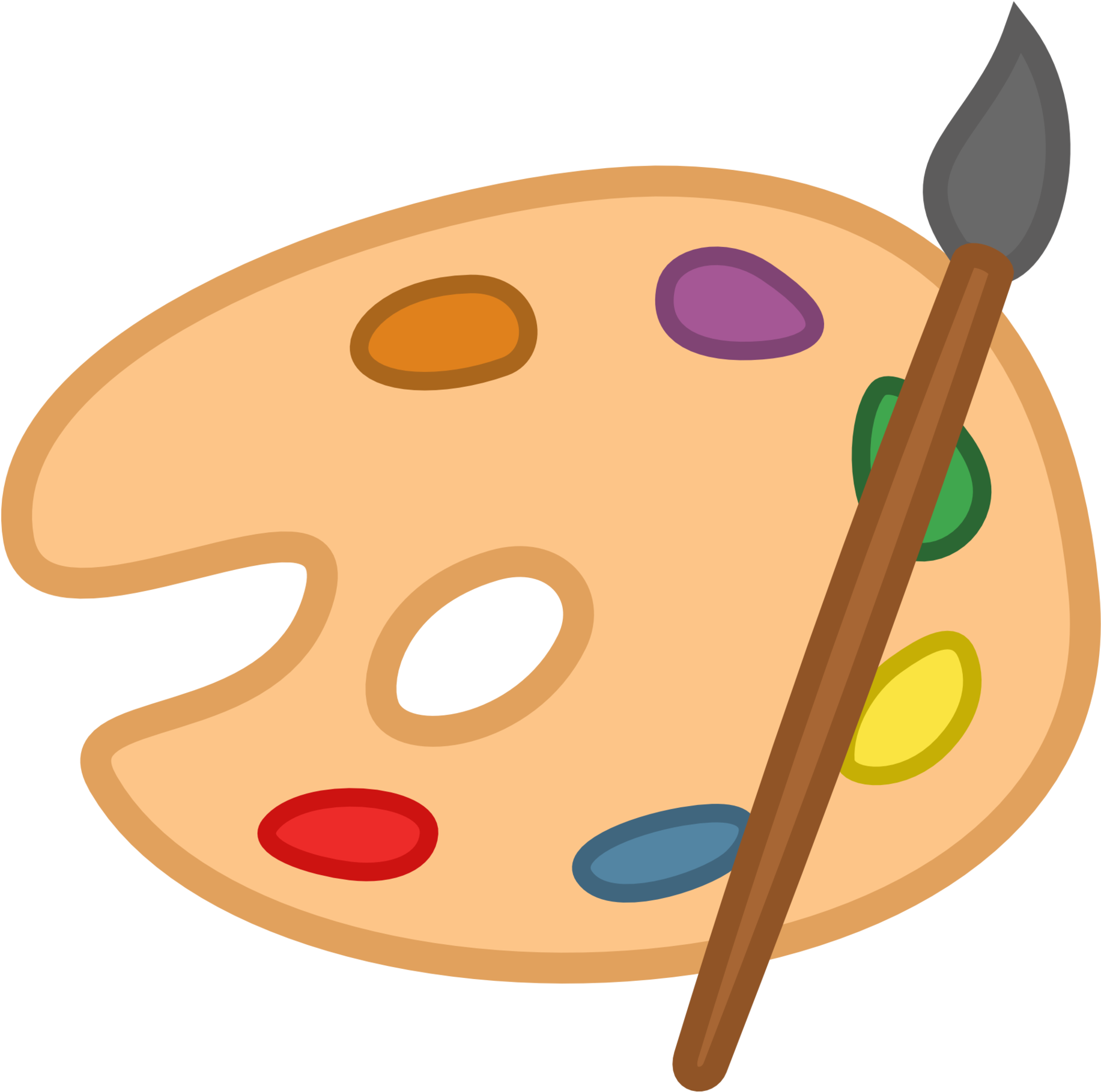 Paint Brush Clipart Wet - Mlp Palette Cutie Mark (1900x1900)