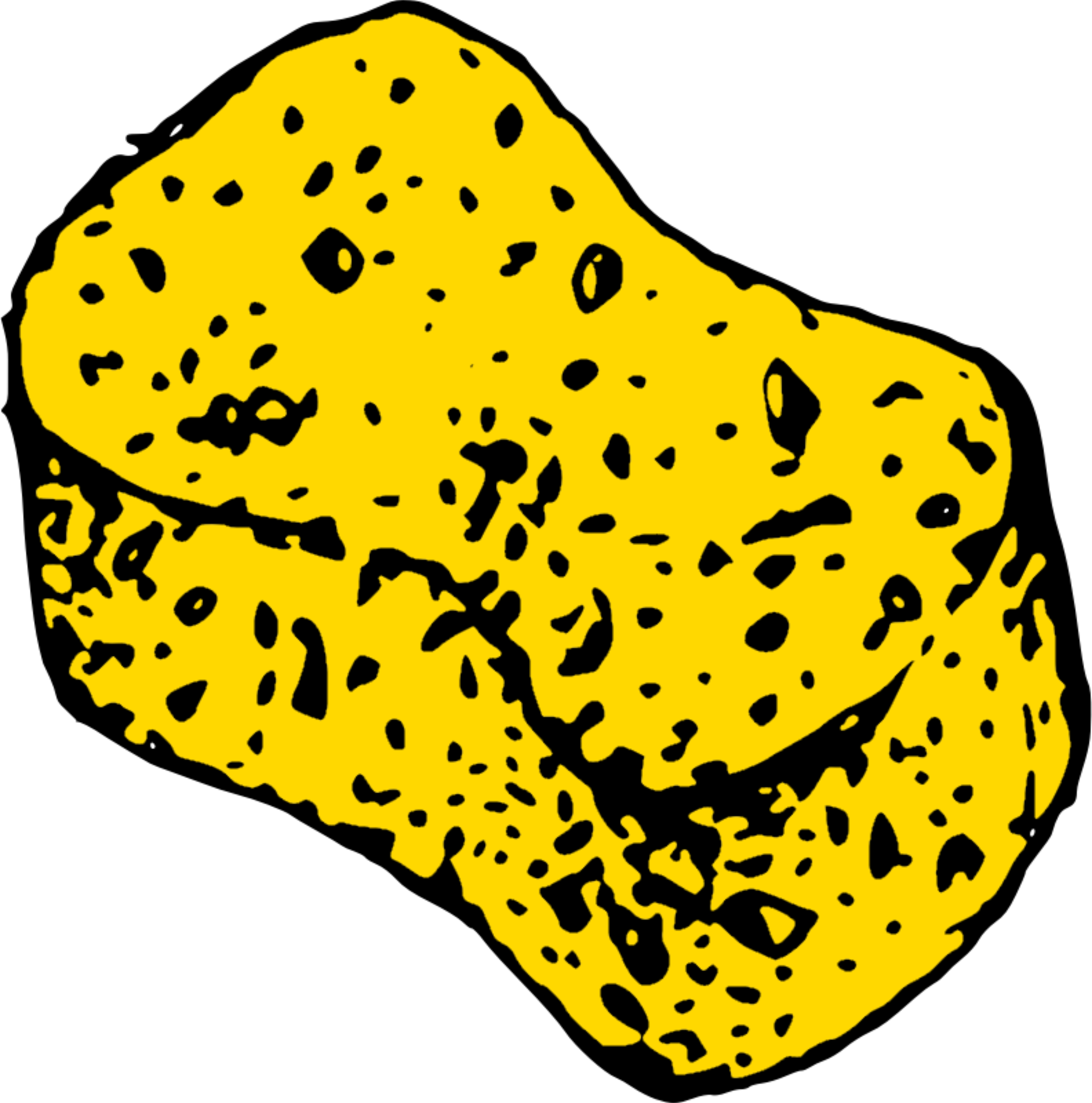 Clipart - Sponge Clipart (2376x2400)