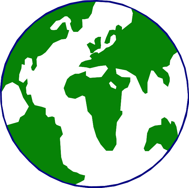 Geography, Globe, Map, World, Earth, Circle, Land, - World Map In A Circle (640x637)
