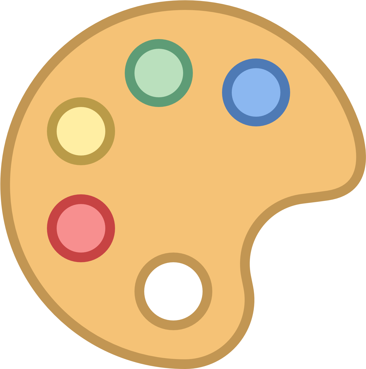 Palette Clipart Vector Paint - Man Model Bojonegoro (1600x1600)