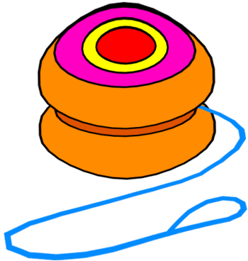 Yo-yo - Clipart - Yoyo Clip Art (350x368)