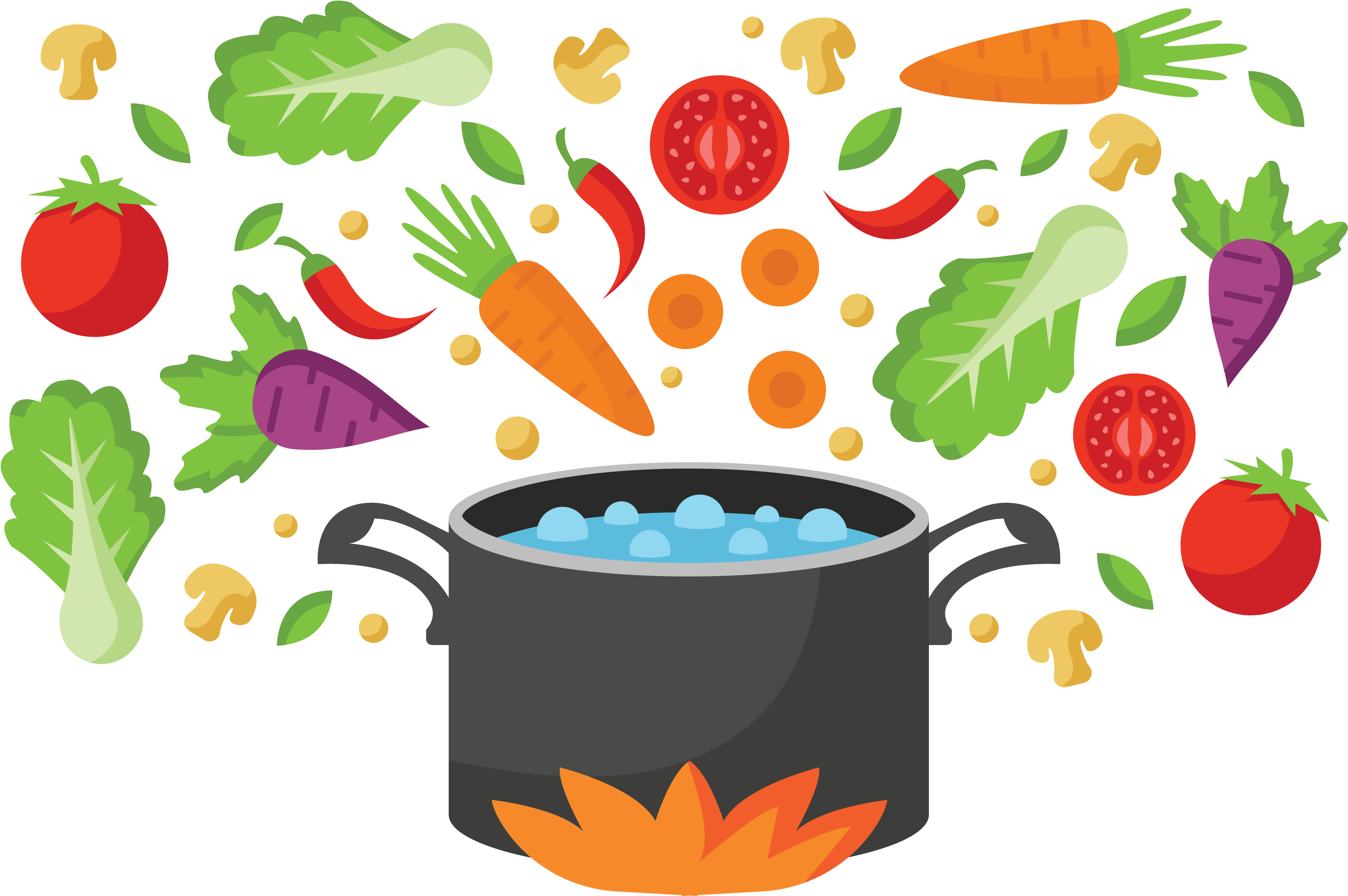 St Joseph's College, Edmonton Vegetable Boiling Food - Boiled Vegetables Clipart (3600x2520)
