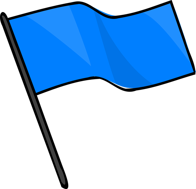 Blue Flag Clipart - Flag Clipart (747x720)