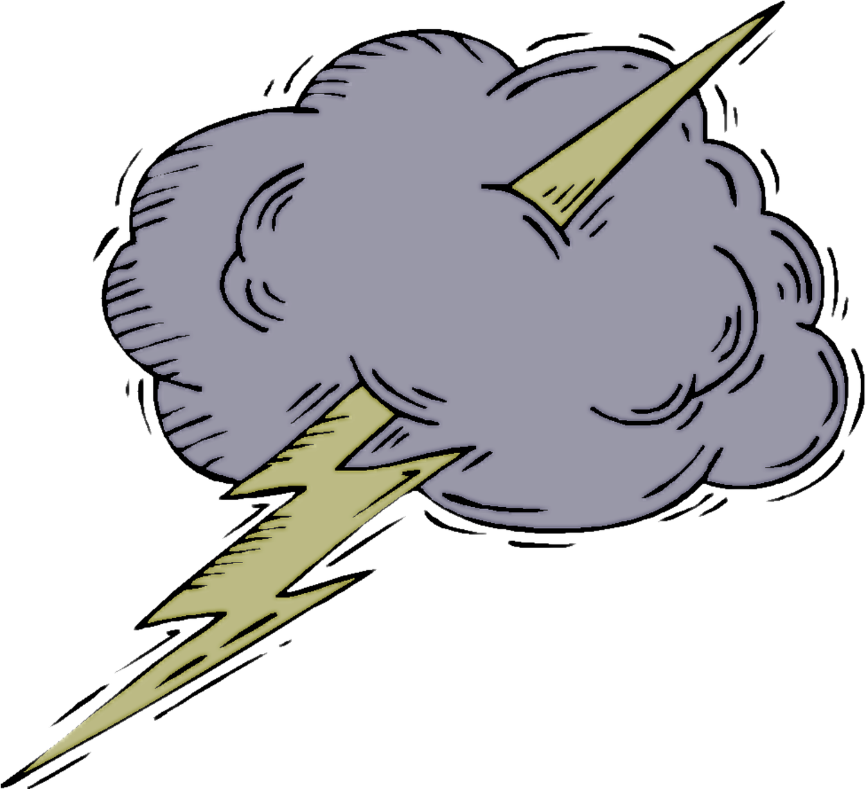Animated Earthquake Cliparts - Nube Con Trueno Png (1280x1138)