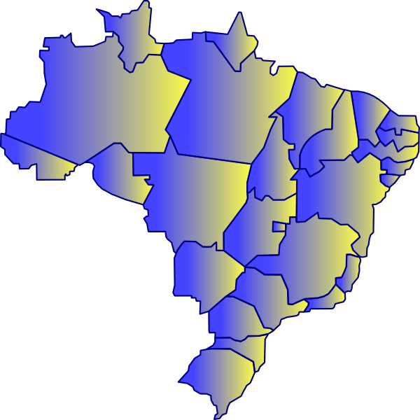 Mapa Do Brasil Clip Art - Mapa Brasil Vetor Free (600x600)