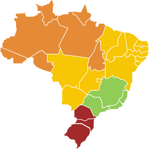 Free Brazil Map Vector (594x596)