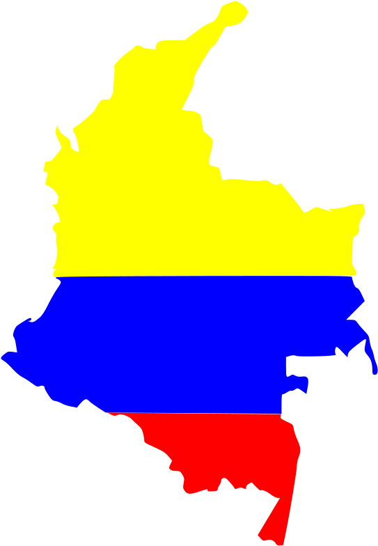 Clip Art Tags - Colombia Map Flag (566x800)