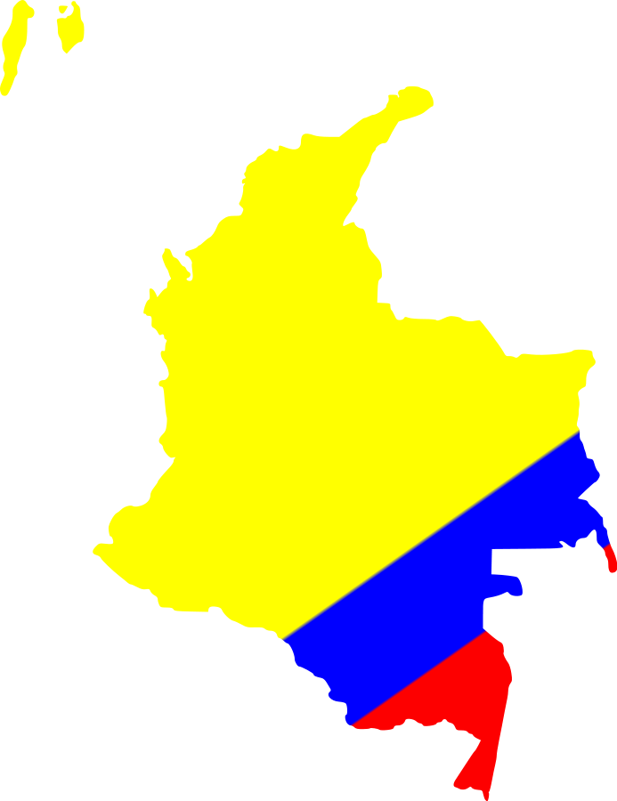 Free Map Of Colombia - Yo Soy De Colombia (693x900)
