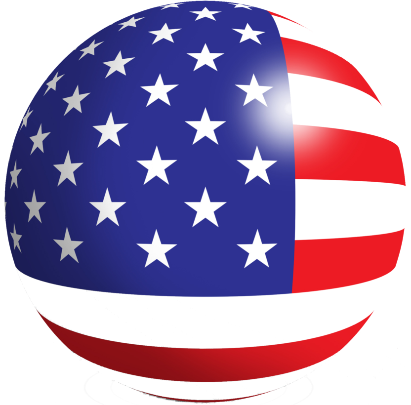 Free American Flags Clipart - United States Flag In Circle (832x829)