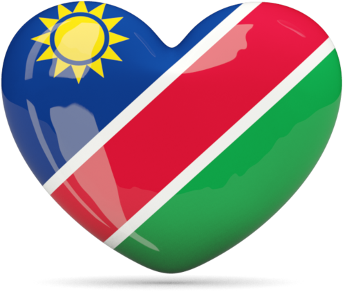 Flag Clipart Namibian - Love Namibia 2 Rectangle Magnet (640x480)