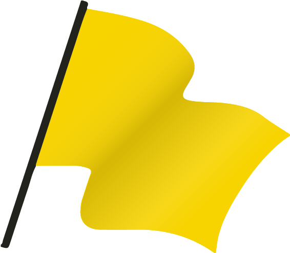 Flag Clipart Yellow - Yellow Flag Clipart Png (584x494)