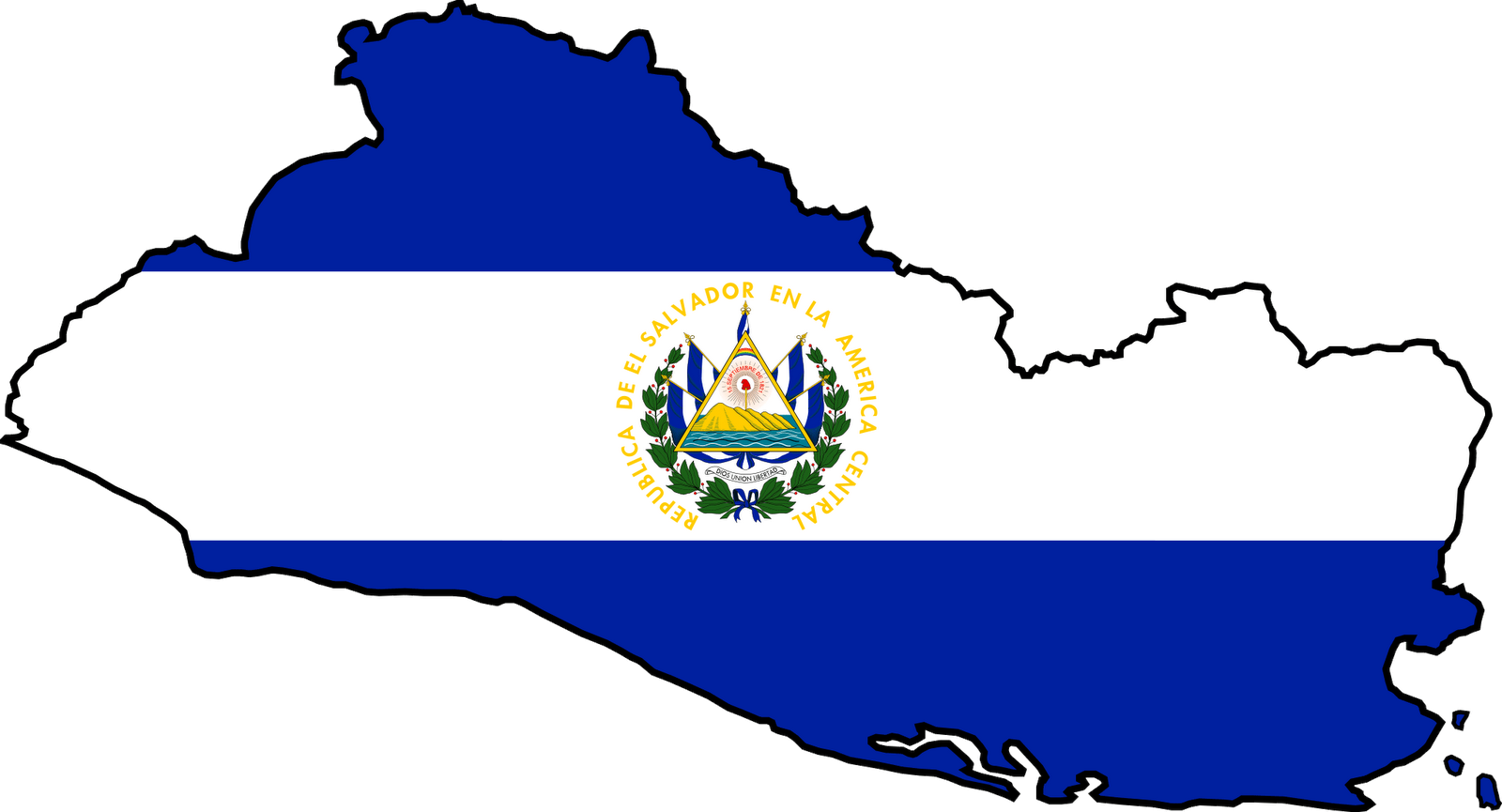 El Salvador Flag Map El Salvador Flag Icon - El Salvador Country Flag (2048x1107)