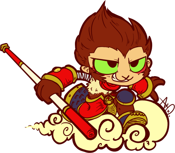 My Name Is Gilbert And This Is My League Of Legends - Monkey King Clipart (600x526)