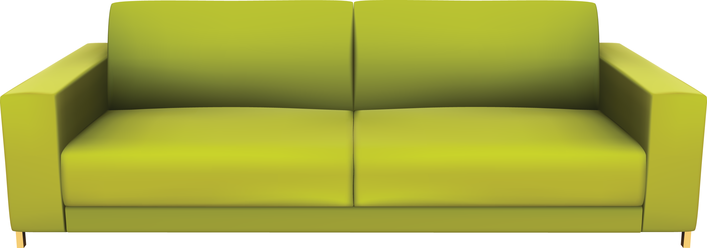 Sofa Png Images Free - Green Sofa Png (2841x997)