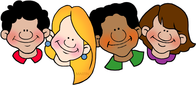 Four Students - Free Clip Art For Teachers (711x329)