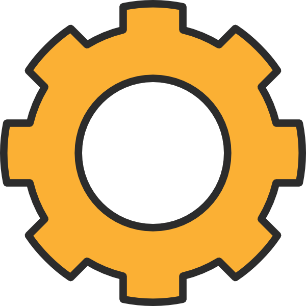 Gear Orange Cog Clip Art At Clkercom Vector Online - Cog Wheel (600x600)