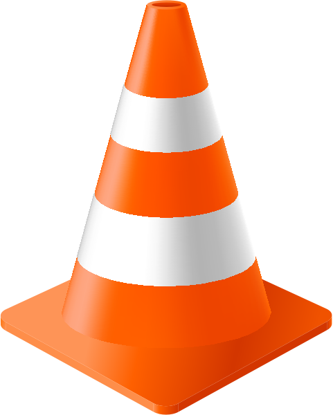 Orange Traffic Cone Vector Data For Free Svg Vector - Orange Safety Cone (481x600)