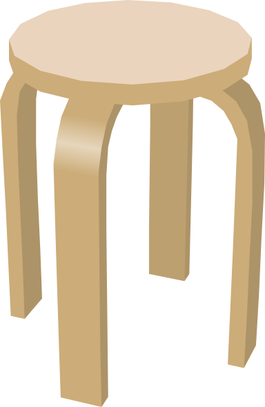 Cartoon Sofa - Sitting Stool Png (384x591)