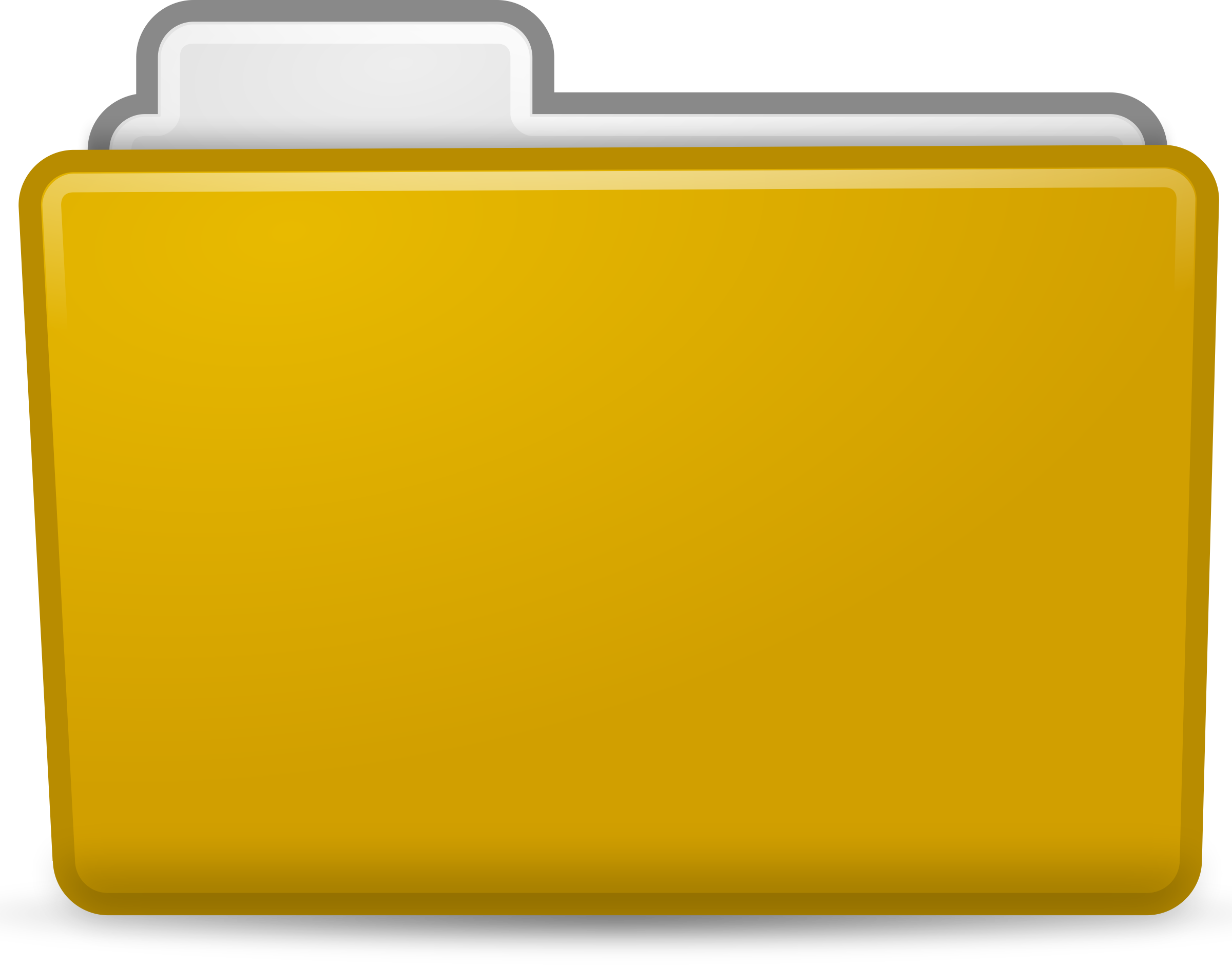 Folder Icon - Yellow Folder Icon (2400x1879)