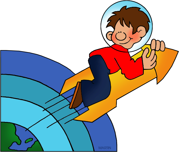 Rocket - Phillip Martin Clip Art Boy (648x552)