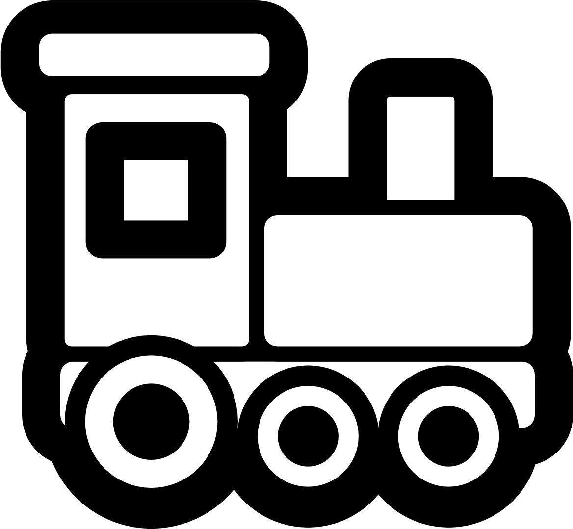 Train Clipart Free Large Images - Train Clipart Black And White Free (1331x1331)