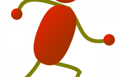 Pin Stick Person Running Clipart - Pin Stick Person Running Clipart (450x300)