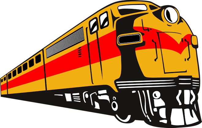 Diesel Train Engine Clipart (660x419)