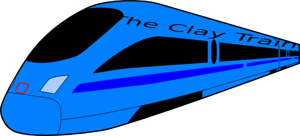 The Clay Train Clip Art - Ice Train Icon (600x272)