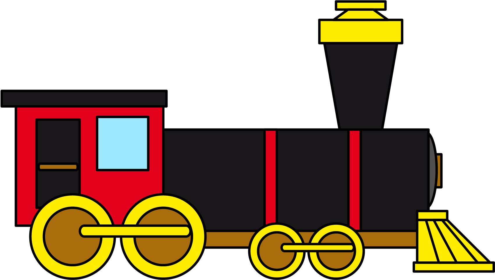 Steam Train Engine Clip Art - Train Clipart (1879x1126)