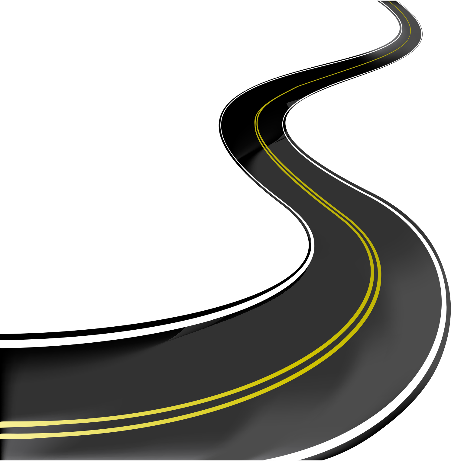 Road Highway Clip Art - Road Vector Png (1500x1529)