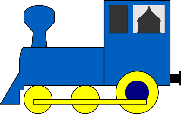 Train Engine Clipart (600x378)