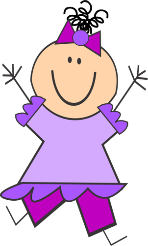 Cartoon Babygirl - Drawing (302x500)