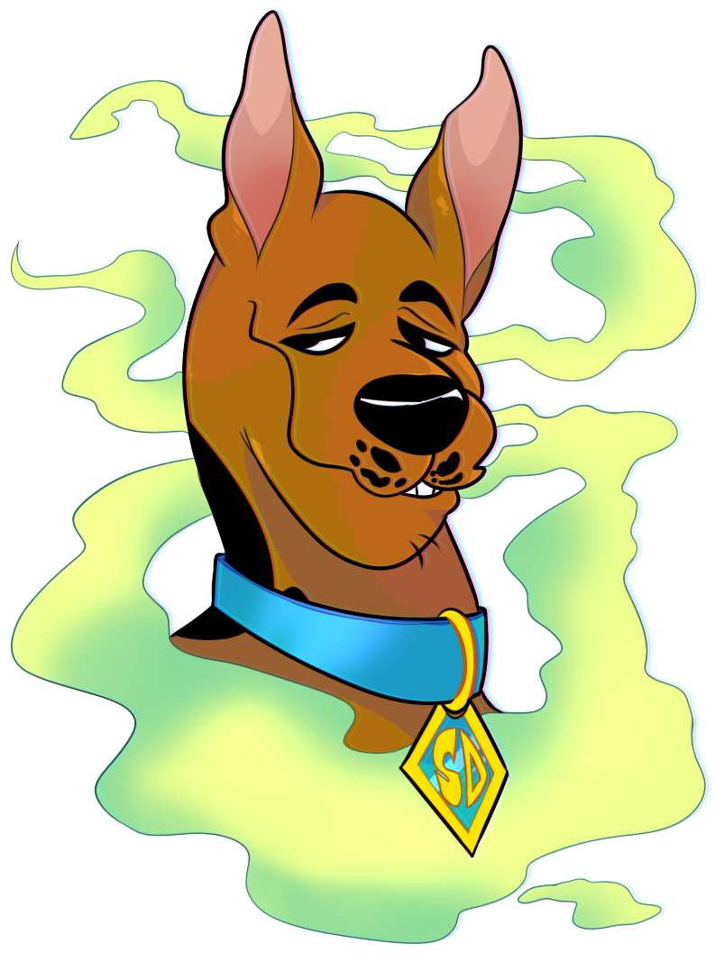 Scooby Doo Sticker Cartoon Network Scooby Great Dane - Cartoon (1100x1100)