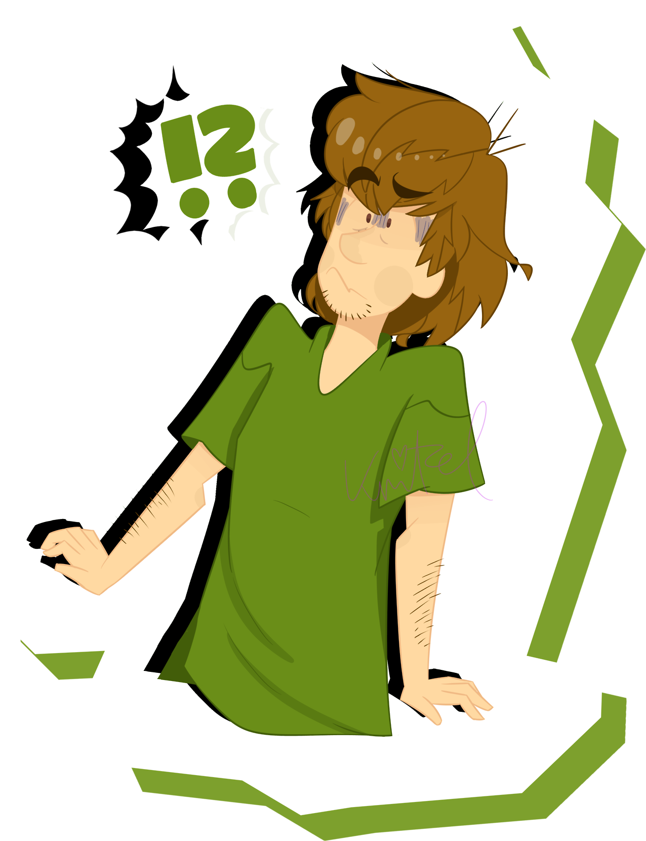 Scooby Doo Sd Shaggy Kritzel Kunst He Is My New Muse - Illustration (1280x1736)