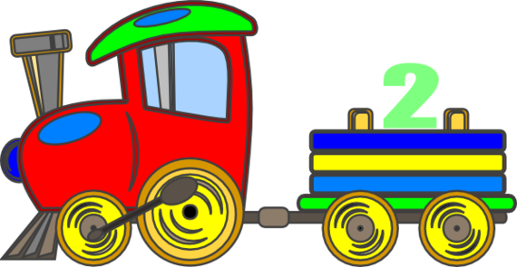 Train Clip Art - Cartoon Choo Choo Train (570x295)