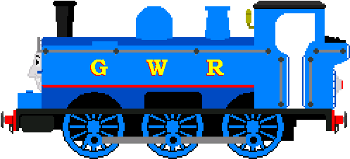 Nicholas The Blue Gwr Pannier Tank Engine By Thomasandmlpperson - Thomas & Friends (510x249)