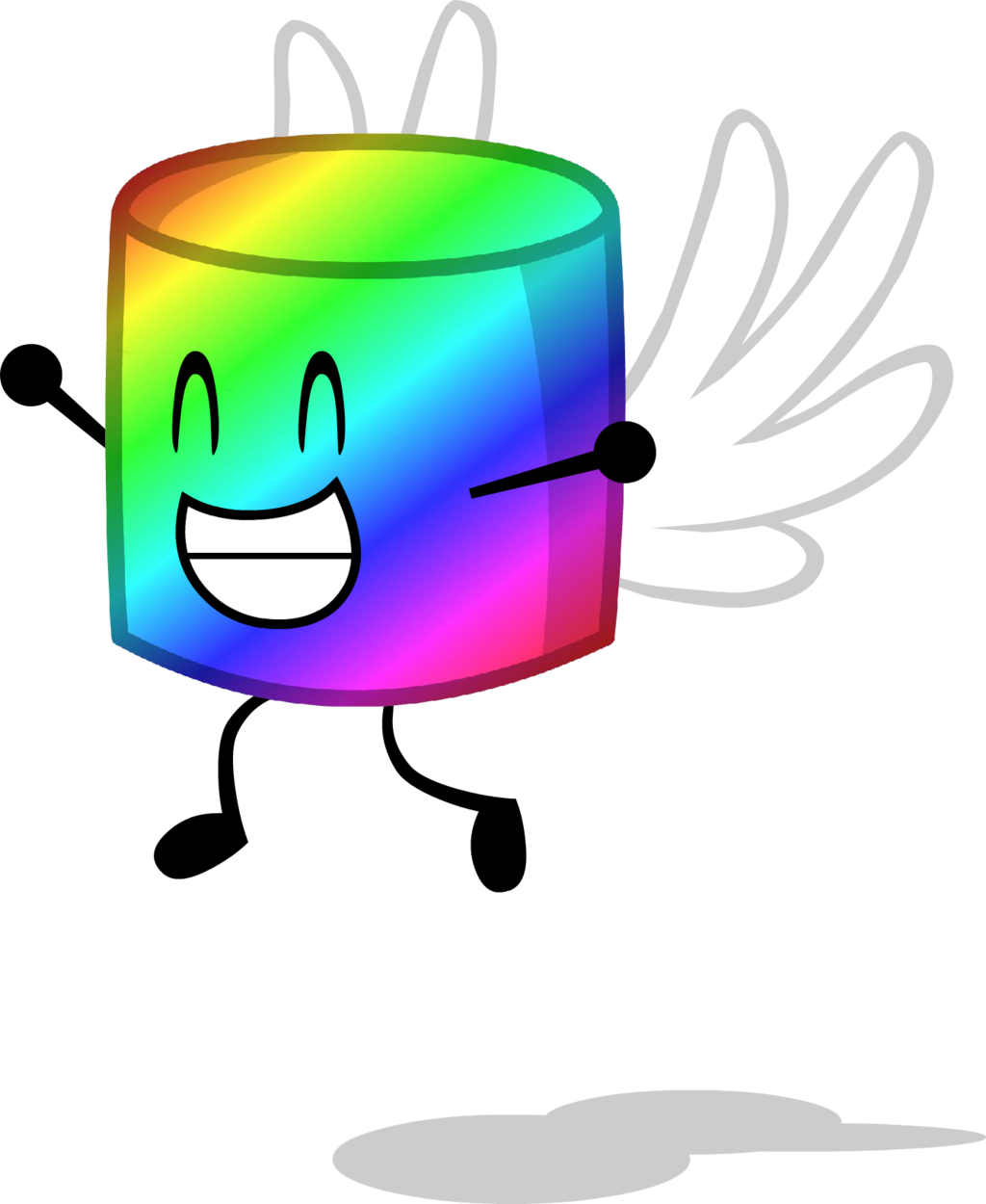Marshmellow Clipart Rainbow - Marshmallow On A Rainbow (1024x1250)