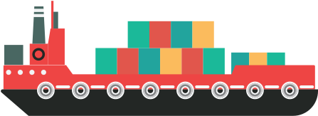 Shipment Icon - Cargo Ship (450x371)