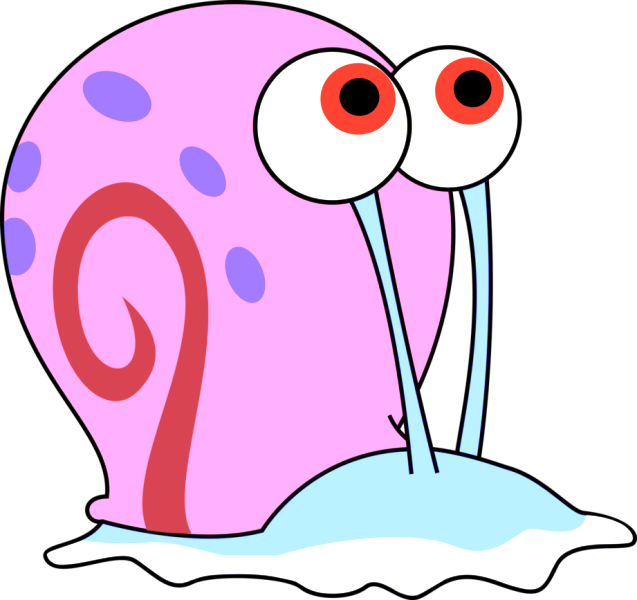Cartoon Snail Gary (637x600)