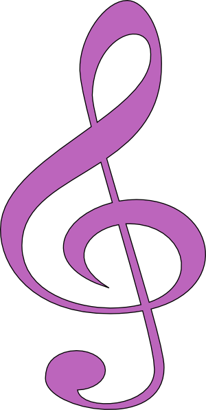 Clip Art Treble Light Clipart - Treble Clef (300x596)