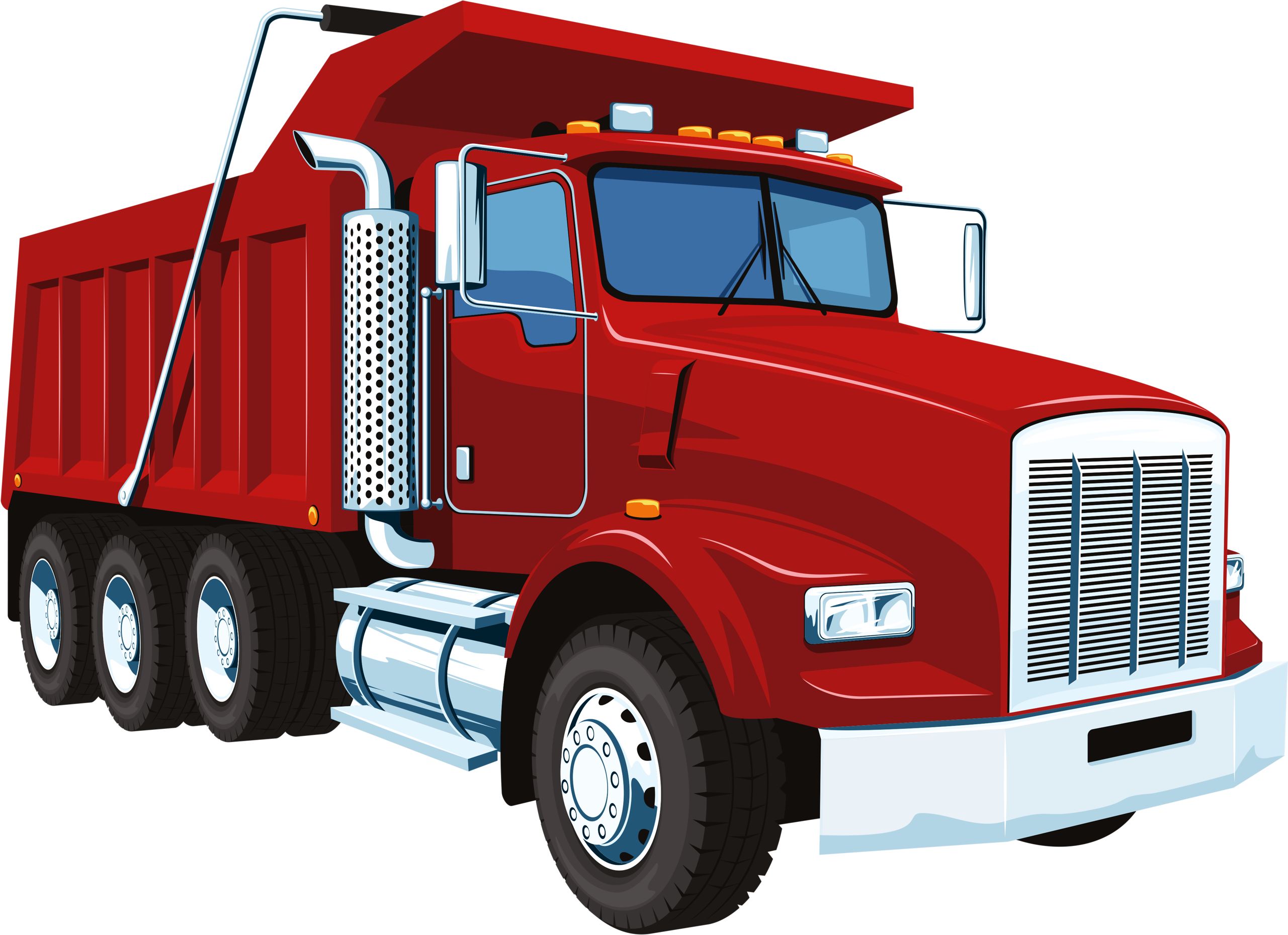 Яндекс - Фотки - Red Dump Truck Clipart (2560x1873)