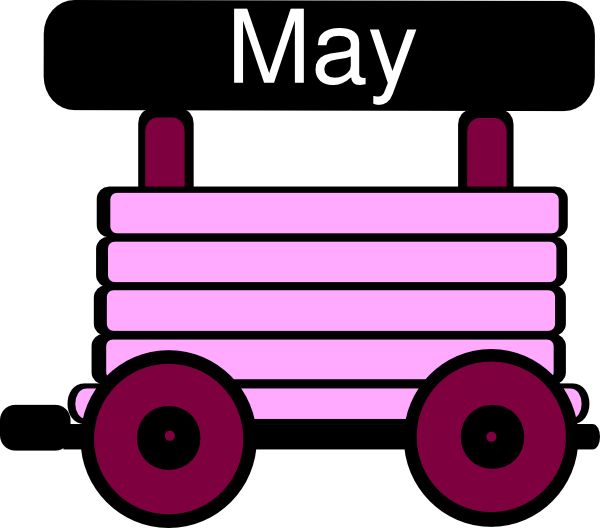 Loco Train Carriage Pink Clip Art - Clip Art (600x528)