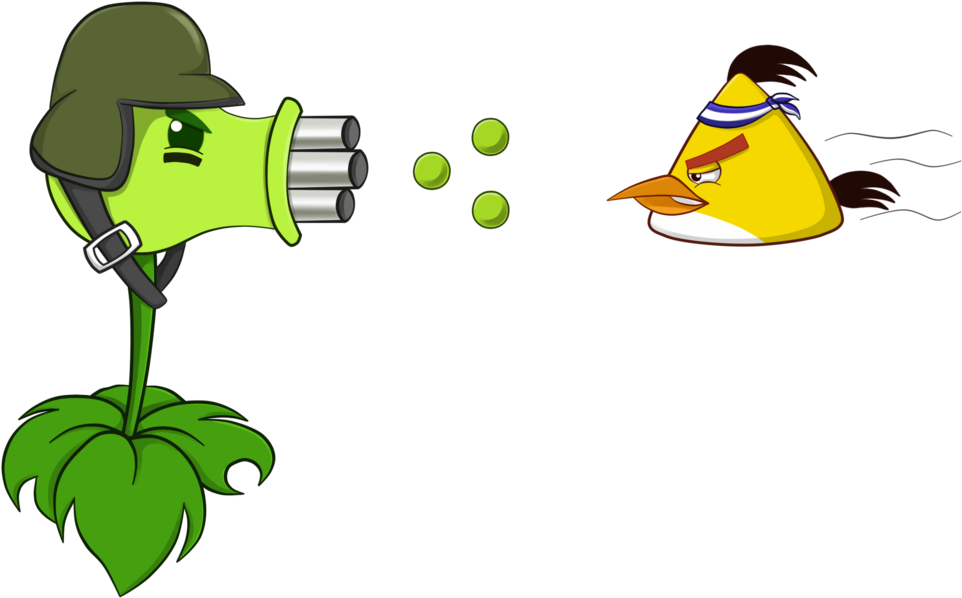 Plant Vs Bird 3 By Antixi On Clipart Library - Plants Vs Zombies 2 Angry Birds 2 (1024x717)