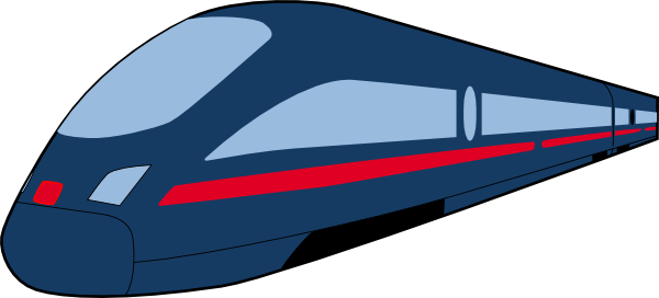 Train Dark Blue Clip Art - Aerospace Manufacturer (600x272)