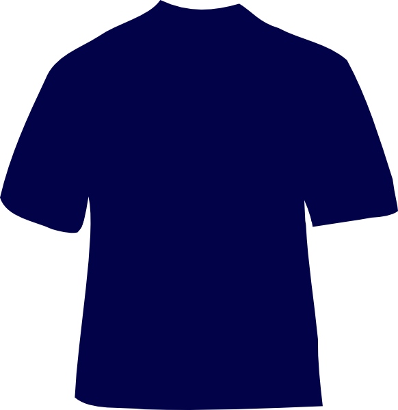 Navy - Red Football Shirt Clipart (582x599)
