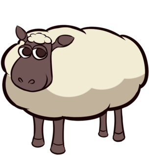 Sheep Doodle By Eehcoli91 - Cartoon (400x348)