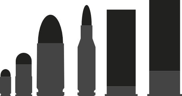 Bullet 4 Clip Art - 9mm Bullet Clip Art (899x477)